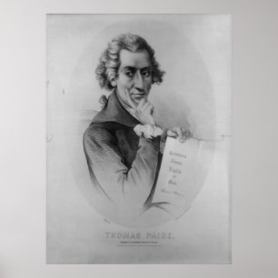 Póster Litografía de THOMAS PAINE de Peter Kramer