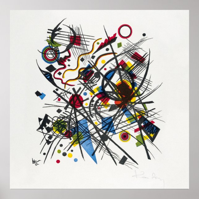 Póster Litografía para Vierte Bauhausmappe de Kandinsky (Frente)