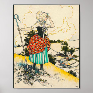 Póster Little Bo Peep by Charles Folkard