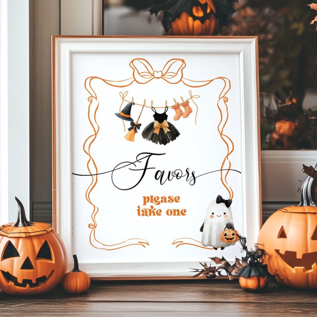 Póster Little Boo Halloween Clothesline Favores (Subido por el creador)
