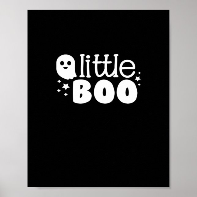 Póster Little Boo Halloween Print Design (Frente)