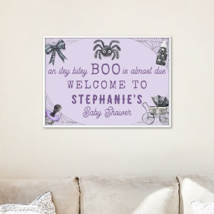 Póster Little Boo Itsy Bitsy Spider Halloween Baby Shower