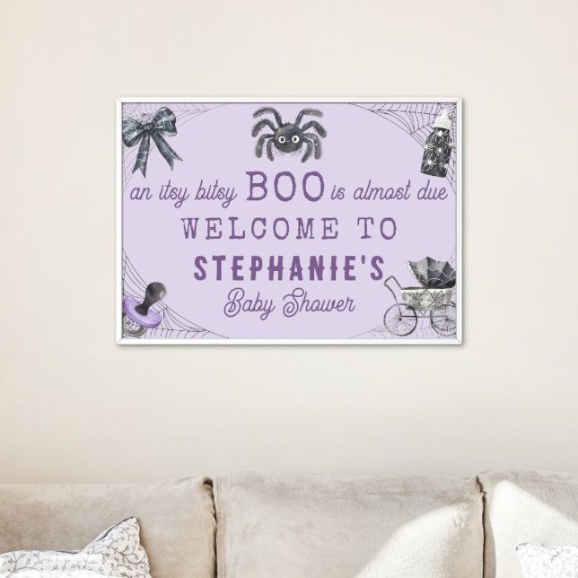 Póster Little Boo Itsy Bitsy Spider Halloween Baby Shower (Subido por el creador)