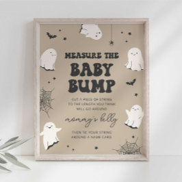 Póster Little Boo Measure the Baby Bump Baby Shower Rótul