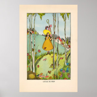 Póster Little Bop Peep - cartel de rima infantil