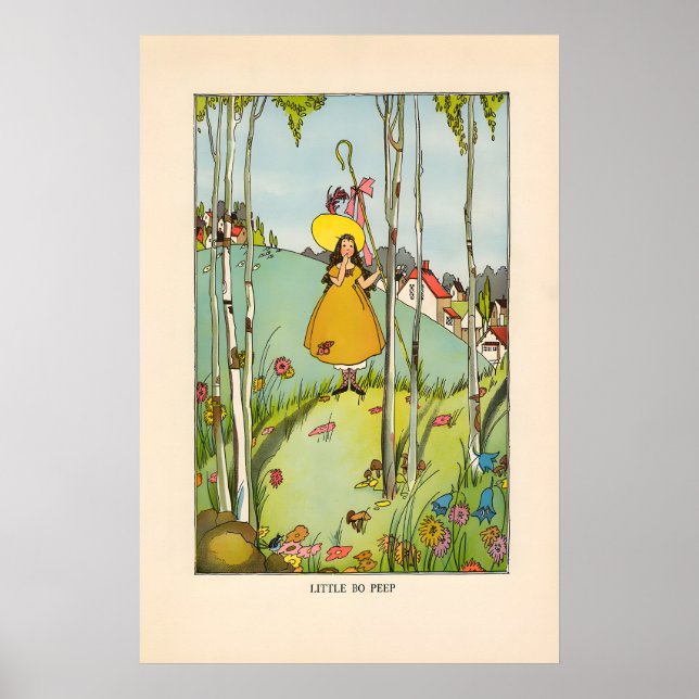 Póster Little Bop Peep - cartel de rima infantil (Frente)