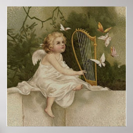 Póster Little Cherub Sonriendo