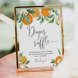 Póster Little cutie diaper raffle