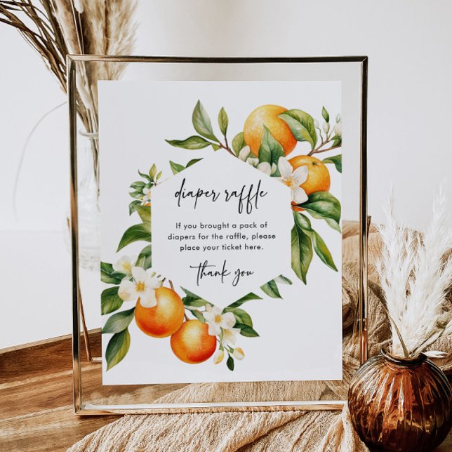 Póster Little Cutie Diaper Raffle Rótulo Citrus Baby Show (Subido por el creador)