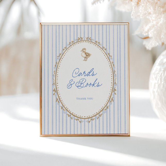 Póster Little Duckling Cottage Blue Cards and Books (Subido por el creador)