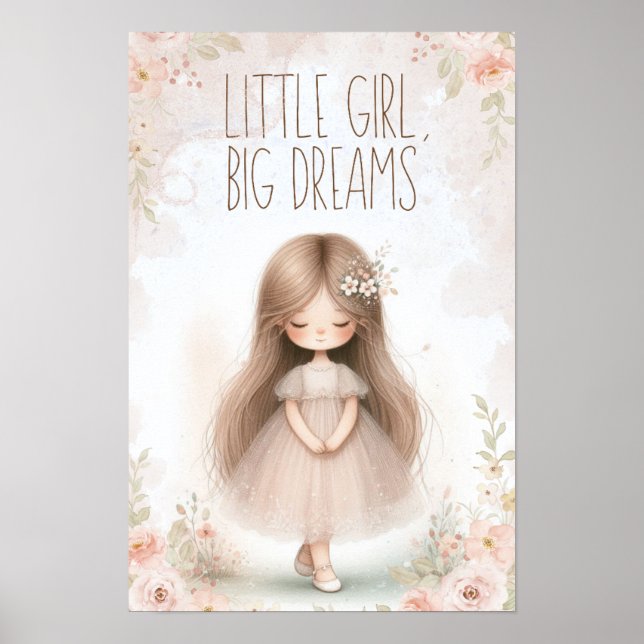 Póster little girl, big dreams poster (Frente)
