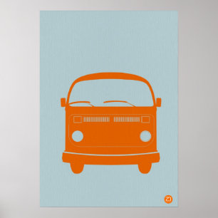 Póster Little Happy Bus