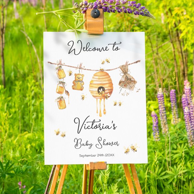 Póster Little Honey Bee Baby Shower clothline (Subido por el creador)