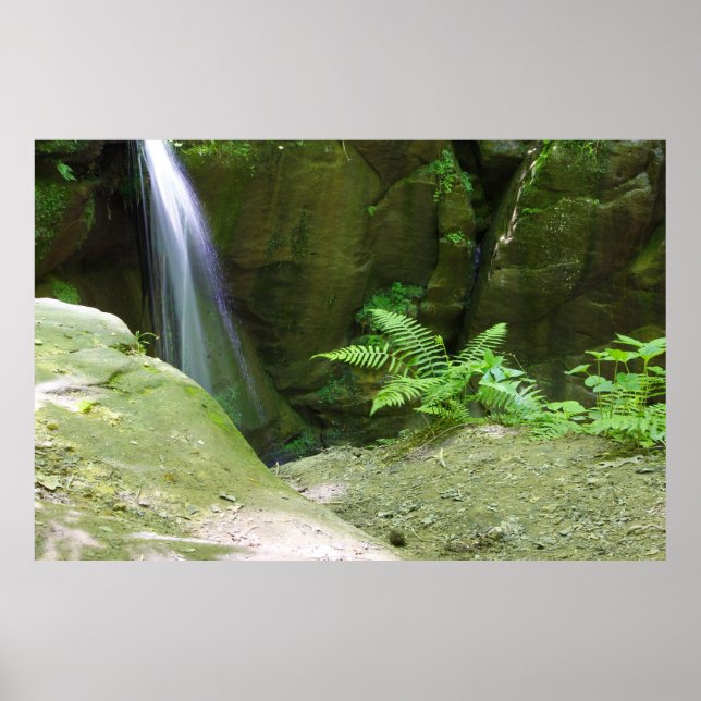 Póster Little Lyons Falls, Parque Estatal Mohican, Ohio (Frente)
