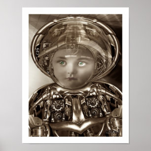 Póster Little Marrie Cyborg