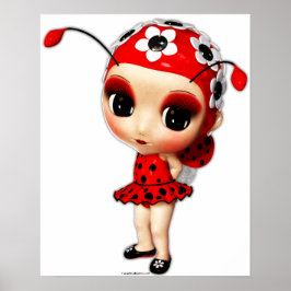 Póster Little Miss Ladybug