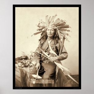 Póster Little, Oglala Leader at Wounded Knee SD 1890