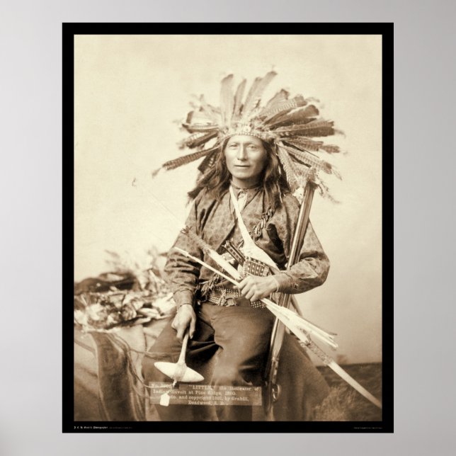 Póster Little, Oglala Leader at Wounded Knee SD 1890 (Frente)