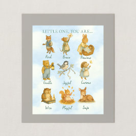 Póster Little One, You Are Loved – Storybook Declaration 