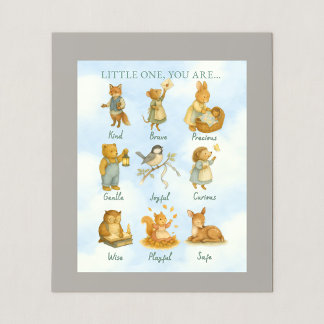 Póster Little One, You Are Loved – Storybook Declaration 