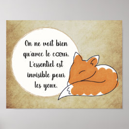 Póster Little Prince Zitat