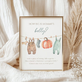 Póster Little Pumpkin Boy Clothes cuan grande es el vient