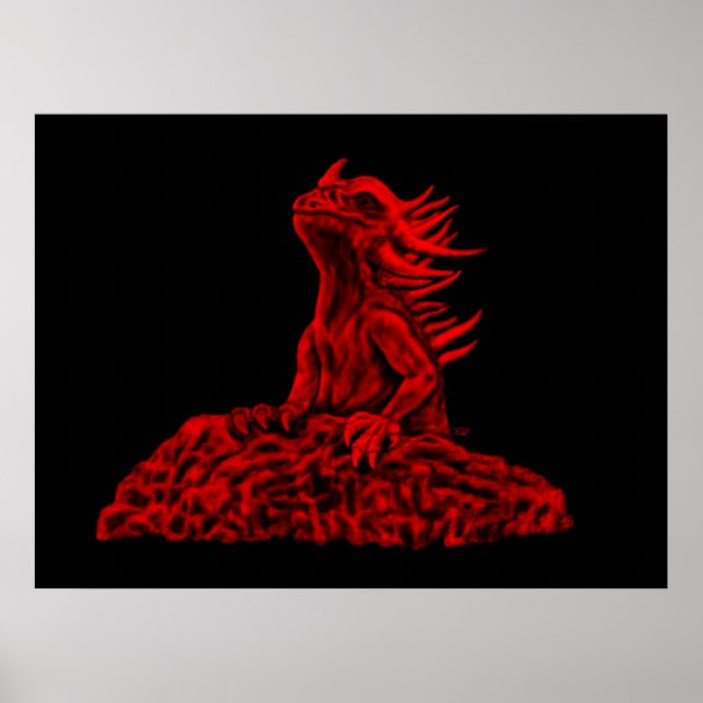Póster Little red Dragon (Frente)