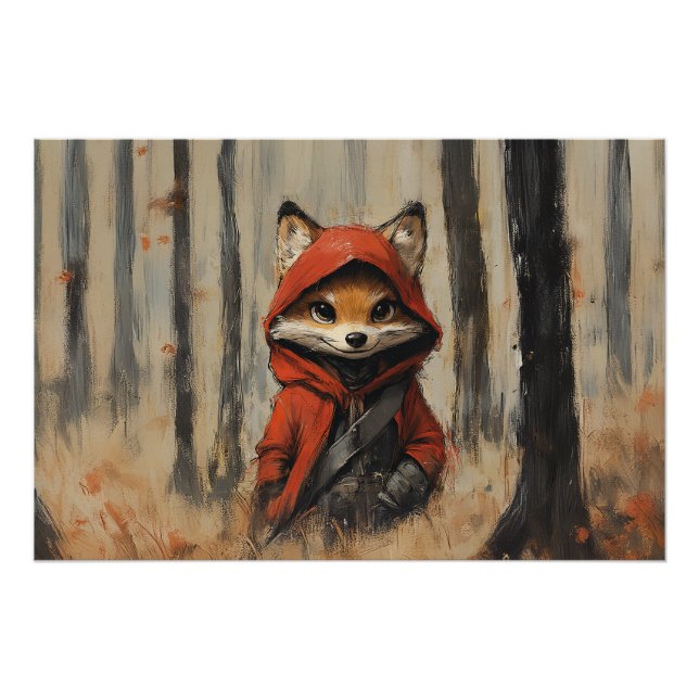 Póster  Little Red Riding Hood Fox  (Anverso)