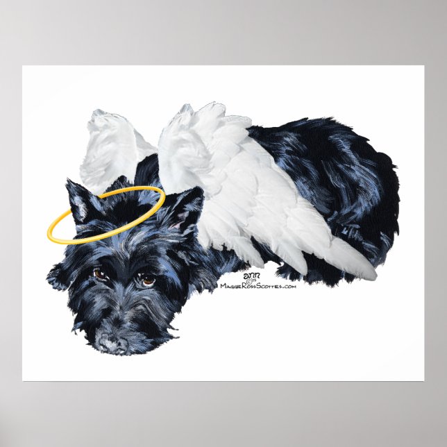Póster Little Resting Scottie Angel (Frente)