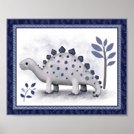Póster Little Roar Dinosaur - Stegosaurus