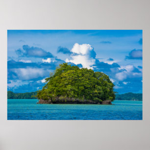 Póster Little Rock Islet Surround By Ocean