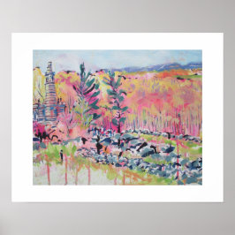 Póster Little Roundtop Gettysburg Pensilvania Redbuds