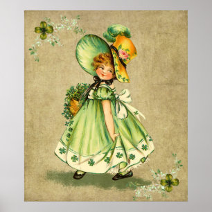 Póster Little Saint Patty's Day Girl- Print