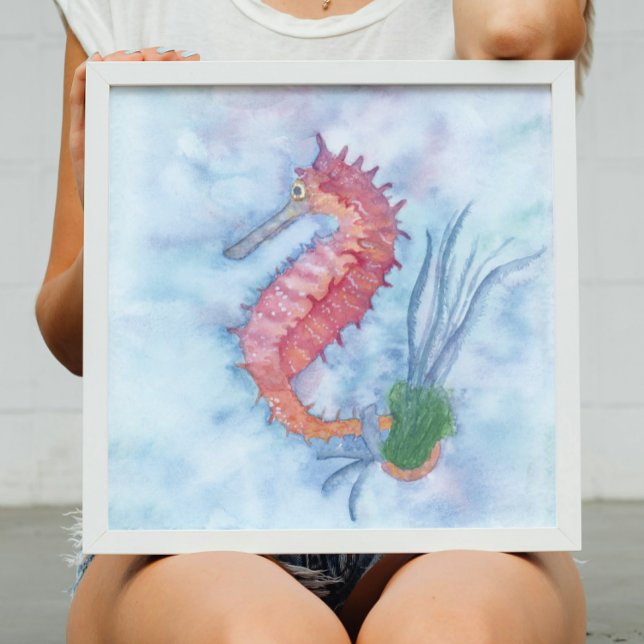 Póster Little Seahorse Watercolor (Subido por el creador)