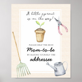 Póster Little Sprout - Ayude a la futura madre ocupada