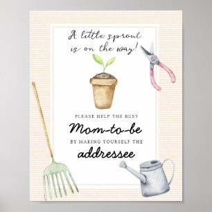 Póster Little Sprout - Ayude a la futura madre ocupada