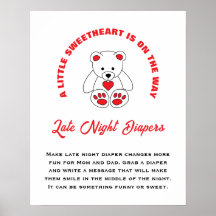 Little Squerido Baby Shower Late Night Diapers