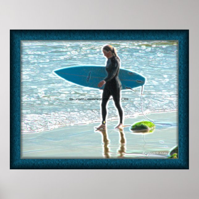 Póster Little Surfer Girl Poster (Frente)
