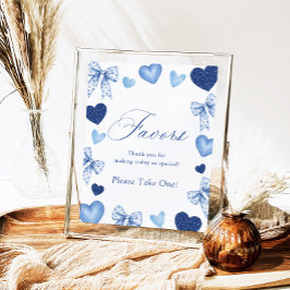 Póster Little Sweetheart Favors Sign Valentines Day Baby