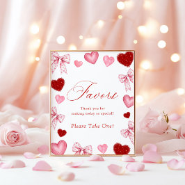 Póster Little Sweetheart Favors Sign Valentines Day Baby