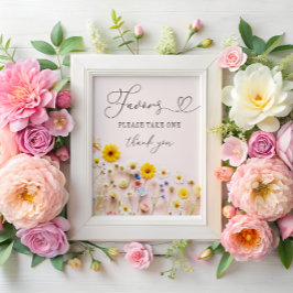 Póster Little Wildflower Party Favores