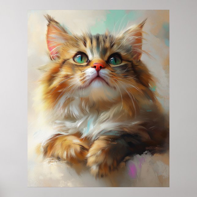 Póster Little Wonder Kitten - Maine Coon Cat (Frente)