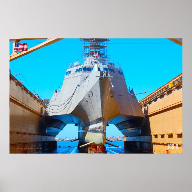 PÓSTER LITTORAL COMBAT SHIP – LCS-8 (Frente)