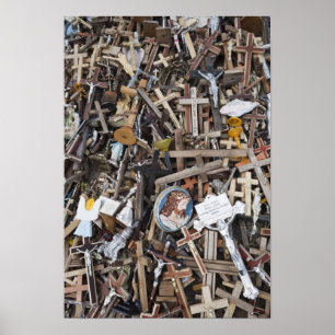 Póster Lituania, Lituania central, Siauliai, colina 2