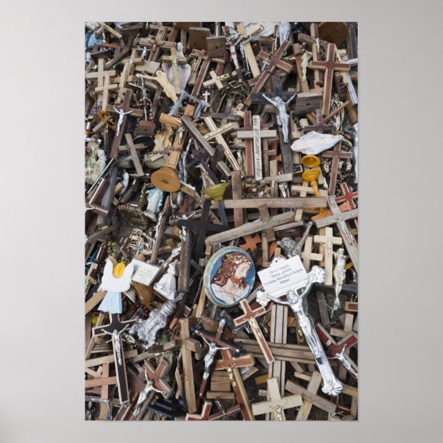 Póster Lituania, Lituania central, Siauliai, colina 2 (Frente)