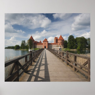 Póster Lituania, Trakai, Trakai Histórico Nacional