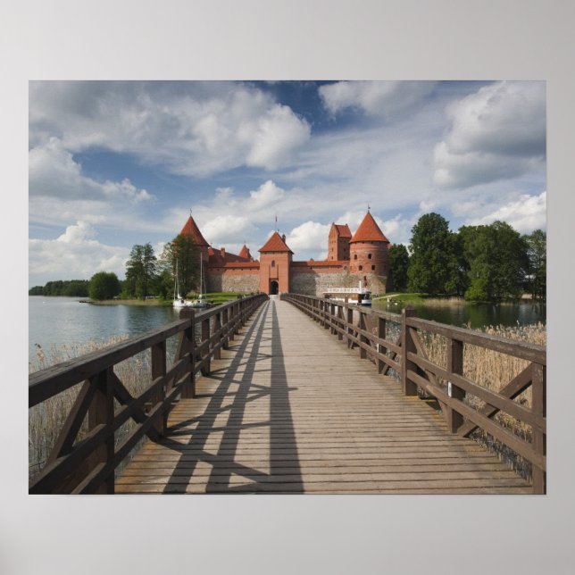 Póster Lituania, Trakai, Trakai Histórico Nacional (Frente)