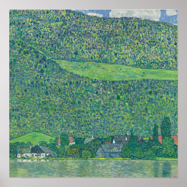 Póster Litzlberg am Attersee — Gustav Klimt (1915) (Frente)