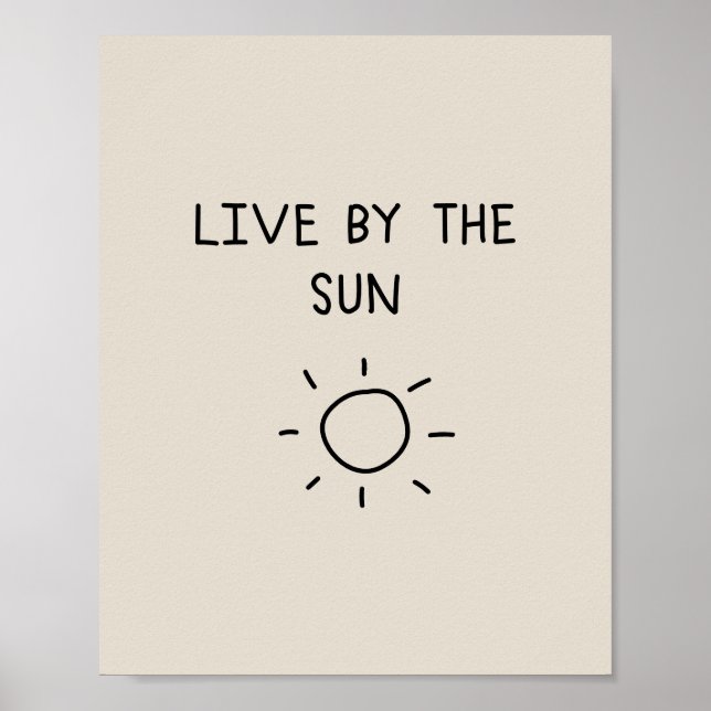 Póster Live By the Sun (Frente)