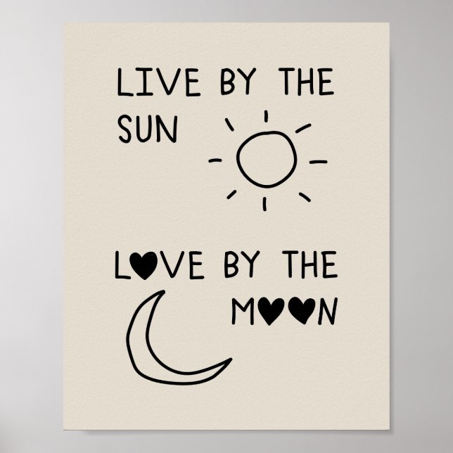 Póster Live by the sun Love by the moon (Frente)